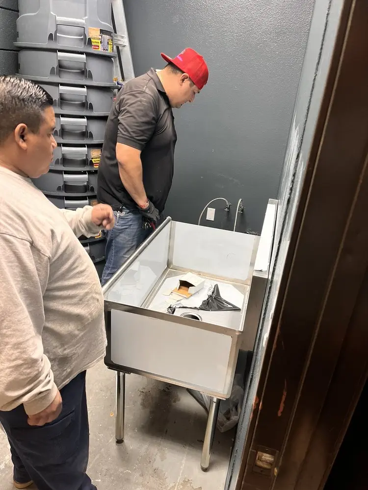 Commercial plumbing and sink installation in West Latonia