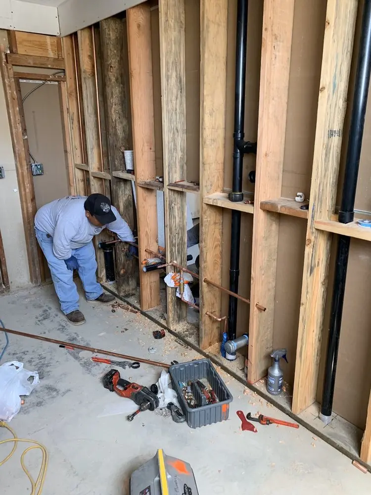 Commercial rough-in plumbing for Gas Line Repair in West Latonia